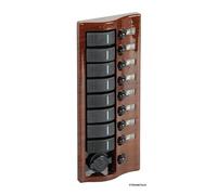 Pannello 9 interruttori mogano - 1 PZ Osculati - 14.844.09 - 1484409