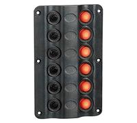 1 Pannello elettrico modello "Wave" 4 interruttori LED NAUTICA BARCA GOMMONE
