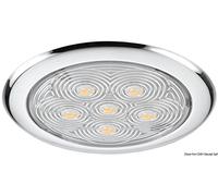 PLAFONIERA 6 LED LUCE BIANCA D 110 MM ACCESSORI NAUTICA