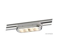 Osculati Plafoniera Bimini inox compatta a 8 LED fondo curvo, con interruttore 1