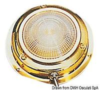 Osculati Plafoniera ottone lucido luce Led diametro 138 mm 13.544.11