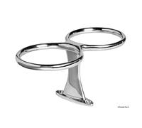Osculati Porta bicchieri inox doppio fissaggio a vite 106x106 48.429.11