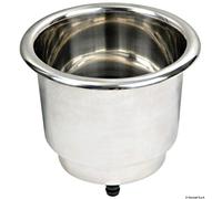 Portabicchieri con drenaggio Delux Inox LED - 1 PZ Osculati - 48.430.11