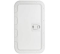 OSCULATI Portabottino ispezionabile per facciata rimovibile, 350 x 600 mm, colore: Bianco