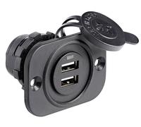 Osculati Presa accendisigari + USB-A + USB-C nera 14.516.06