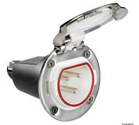 Osculati Presa elettrica Cruiser 32 A base e coperchio inox 14.432.31