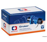 Osculati Presa elettrica Cruiser 32 A nera e cover inox 14.432.21