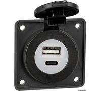 Osculati Presa incasso doppia USB Type-A + Type-C 14.527.01