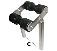 OSCULATI Rullo Basculante Centrale Tubo 40 x 40 mm