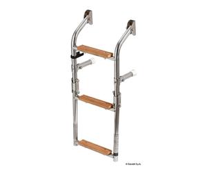 Osculati Scaletta inox/legno 3 gradini 49.566.03