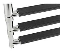 Osculati Scaletta inox telescopica stretta 3 gradini neri 49.541.33