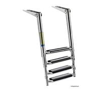 Scaletta telescopica per plancetta 4 gradini large - 1 PZ Osculati - 49.541.64