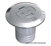 Osculati Tappo in ottone cromato Diesel 50 mm dritto