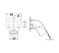 Tappo inox 30° Diesel 50 mm - 1 PZ Osculati - 20.867.04 - 2086704