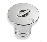 Osculati Tappo ottone cromato a filo Fuel 50 mm