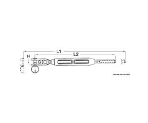 Osculati Tenditore sartiame term.a pressare 5/16 pollice cavo 4 mm 07.185.02