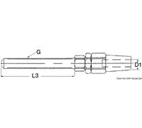 Osculati Terminale inox tenditore diametro 10mm
