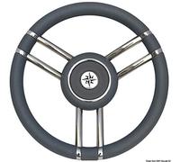 Osculati Volante Apollo Inox+poliuretano Diametro 350 Mm Grigio