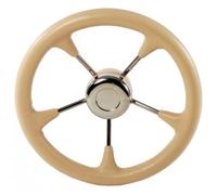 Volante poliuretano bianco con raccordo Sterzo - Timoneria - 1 PZ Osculati - 4