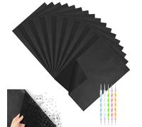 OSDUE 100Pcs Carta Carbone Nera A4,Carta transfer in grafite con 5 Stilo,alta qualità in cartas carbone per Goffratura,per Cartas, Legno, Tela, Ceramica e Lavori Fai da Te e altre superfici