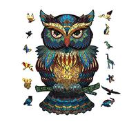 OSDUE 3D Puzzle in Legno, 100 Pezzi Gufo Puzzle Animale per Adulti e Bambini, 3D Puzzle a Forma di Animale per Collezione di Giochi per Famiglie
