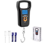 OSDUE Bilancia da Pesca,Bilancia Digitale pesa con gancio,50kg Bilancias Portatile Elettronica Professionale con Display LCD Retroilluminato,2 batterie AAA incluse per acquisti,espresso postale,pesca