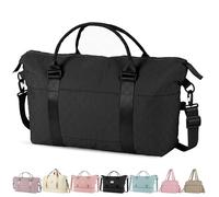 OSDUE Borsone Palestra Uomo Donna, 26L, Tasca Bagnata, Leggero, Pieghevole | Borsone da Viaggio, Borsone Sportiva, Bagaglio a Mano Gym Bag, Weekend Travel Duffel, Impermeabile Grande Capacità (Nero)
