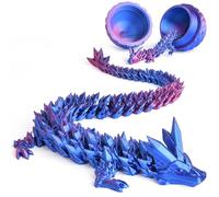 OSDUE Drago stampato in 3D, Articolato del Drago Giocattoli Agitati, Mystery Drago Uovo, Easter Regalo, Ornamenti Del Drago Per Auto Uffici E Case, Drago Stampato in 3D Nell'Uovo