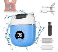 OSDUE Elettrico Lime per i Piedi, Ricaricabile Rimuovi Calli Leviga Calli Talloni Screpolati Raspa Piedi 2 Velocità Professionale Esfoliante Pelle Morta Testina Lima Elettrica Intercambiabile Blu