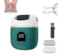 OSDUE Elettrico Lime per i Piedi, Ricaricabile Rimuovi Calli Leviga Calli Talloni Screpolati Raspa Piedi 2 Velocità Professionale Esfoliante Pelle Morta Testina Lima Elettrica Intercambiabile Verde