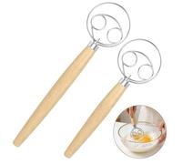 OSDUE Frusta danese,2 frusta per impasto,Frustas Danese per Impasto in Acciaio Inossidabile,frustas olandese,Fruste da Cucina in Acciaio Inox,per cucinare,mescolare,sbattere le uova,Dessert,Acida