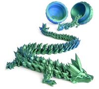 OSDUE Giocattolo da scrivania a forma di uovo di drago stampato in 3D, giocattoli pieghevoli e flessibili a forma di dinosauro, giocattolo misterioso rimovibile, con articolazioni flessibili, caccia