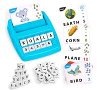 OSDUE Gioco Inglese Ortografía, 32 Schede Didattiche, Addizione e Sottrazione in Matematica, Flash Card per la Lettura dell'alfabeto, Educativo per l'apprendimento delle Lingue