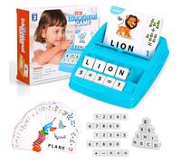 OSDUE Gioco Inglese Ortografía per bambini, 32 Schede Didattiche, Addizione e Sottrazione in Matematica, Flash Card per la Lettura dell'alfabeto, Giocattoli Educativo per l'apprendimento delle Lingue