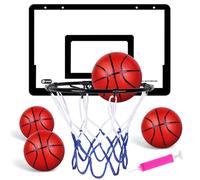 OSDUE Mini Canestro da Basket, Mini Canestro Professionale da Basket Kit Baskets da Camera Interno, Viene Fornito con 4 Palloni da Baskets in Gomma e 1 Pompa, 40x26CM Tabellone