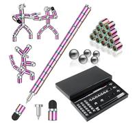 OSDUE Penna magnetica a decompressione, regalo per ragazze e ragazzi di 8, 9, 10, 11, 12 anni, penna a sfera magnetica in metallo, giocattolo antistress, regalo per compleanno, festa del papà, Pasqua