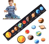 OSDUE Puzzle del Sistema Solare,Puzzle in Legno Piccoli,Puzzle Spaziale per Sistema Solare,Spaziale Pianeta Gioco da Tavolo