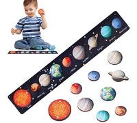 OSDUE Puzzle del Sistema Solare,Puzzle in Legno Piccoli,Puzzle Spaziale per Sistema Solare,Spaziale Pianeta Gioco da Tavolo