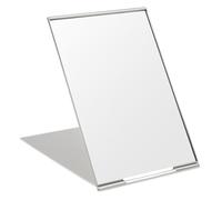 OSDUE Specchio Portatile Pieghevole, Specchi da Tavolo, Specchio per il Trucco Super HD Portatile, Specchio da Viaggio Pieghevole, Specchio Compatto e Tascabile Ideale, Specchio Piccolo, Argento