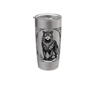 Ose Ars Goetia Leopardo Demone Bicchiere termico in acciaio inox doppia parete
