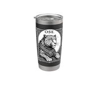 Ose Il Leopardo Goetico Ascende Bicchiere termico in acciaio inox doppia parete