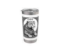 Ose Il Leopardo Goetico Ascende Bicchiere termico in acciaio inox doppia parete