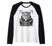 Ose Il Re Leopardo delle Ombre Maglia con Maniche Raglan