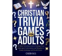 Osebi B O Christian Trivia Games for Adults (Tascabile)