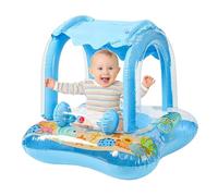 Oseczmut Boa Baby - Rifugio da nuoto gonfiabile per | Galleggiante bambino con protezione solare baldacchino e motivi per giochi d'acqua spiaggia lago piscina vacanze