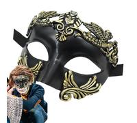 Oseczmut Copertura per il viso in maschera, copertura per il viso medievale,Coperta per la decorazione del viso a tema greco e romano di Halloween | Coperta in mascherata per uomini egiziani greci