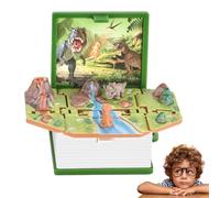 Oseczmut Portachiavi dinosauro per zaino - Pieghevole libro Portachiavi Dinosauro Giocattolo | Dinosaur World Scene Sensory Toys Zaino Portachiavi Giocattoli per, Verde Dinosauro [Opp], Se référer au