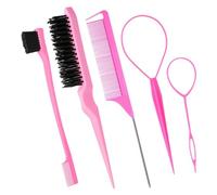 Oseczmut Strumento per parrucchiere per ricci per capelli, strumenti per intrecciare i capelli | Strumento per capelli per le donne | Set di strumenti portatili per la coda dei capelli da donna