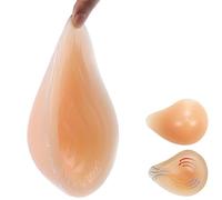OSEMISS Forme del Seno in Silicone a Forma Asimmetrica autoadesiva - Protesi Sinistra/Destra Transgender Crossdresser Mastectomia Coppa A - F,Right Side Only,A Cup :200g