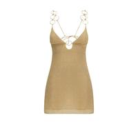 Oséree Gold Polyamide Cocktail Dress - M